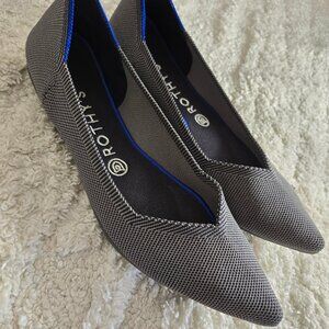 Rothy's The Point Cloud Birdseye Ballet Flats in Gray Size 10